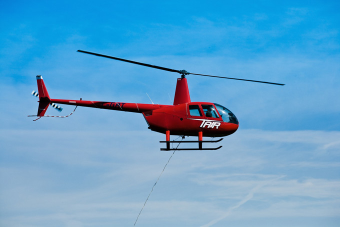 Vyhlídkové lety Robinsonem R44