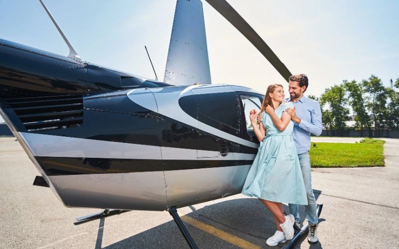 Romantický let vrtulníkem